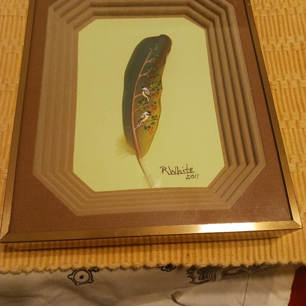 Artist Handpainted Feather